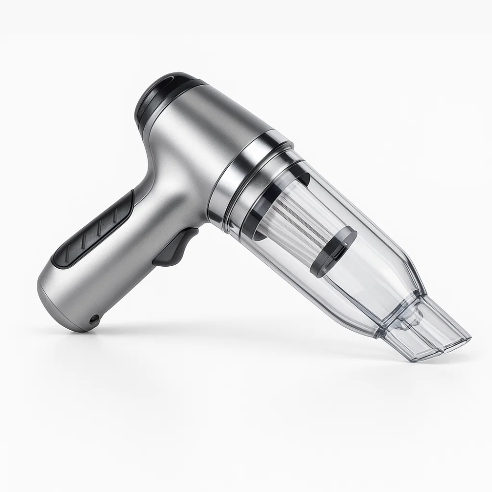 Versatile handheld vacuum for cars, ensuring quick & efficient vehicle cleaning.
