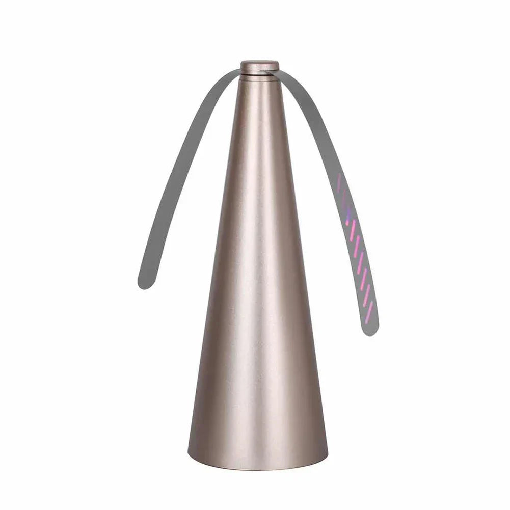 All-in-one portable fly fan for pest-free outdoor dining, picnics & parties.