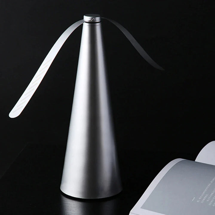 Compact, portable fly fan, perfect for picnics, camping, & outdoor parties.