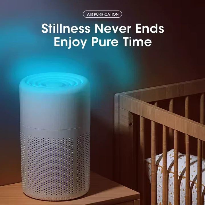 The portable HEPA air purifier, a solution for enhanced indoor air quality, odor control & allergy relief.