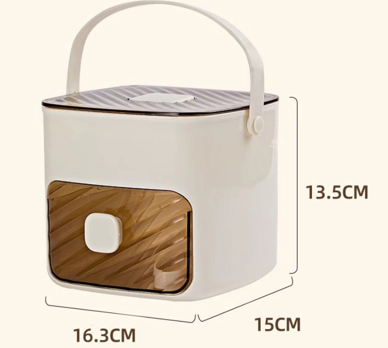 Green portable ice maker & chiller, perfect for party drinks at home, office, or any outdoor gathering. Compact.