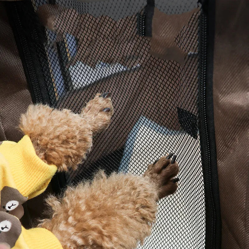 Comfortable foldable pet tent, cozy dog retreat with carry bag. Perfect for indoor & outdoor relaxation.