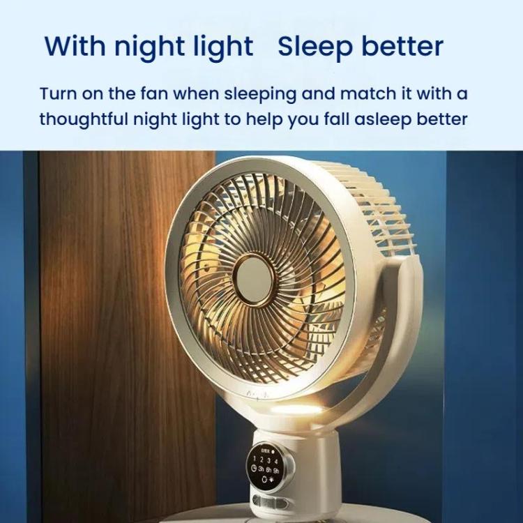 Pedestal fan for versatile use, battery-powered, with remote for convenience.