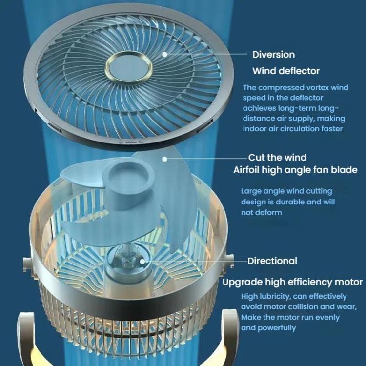 Home essential: a portable pedestal fan with remote, offering quiet, oscillating comfort.