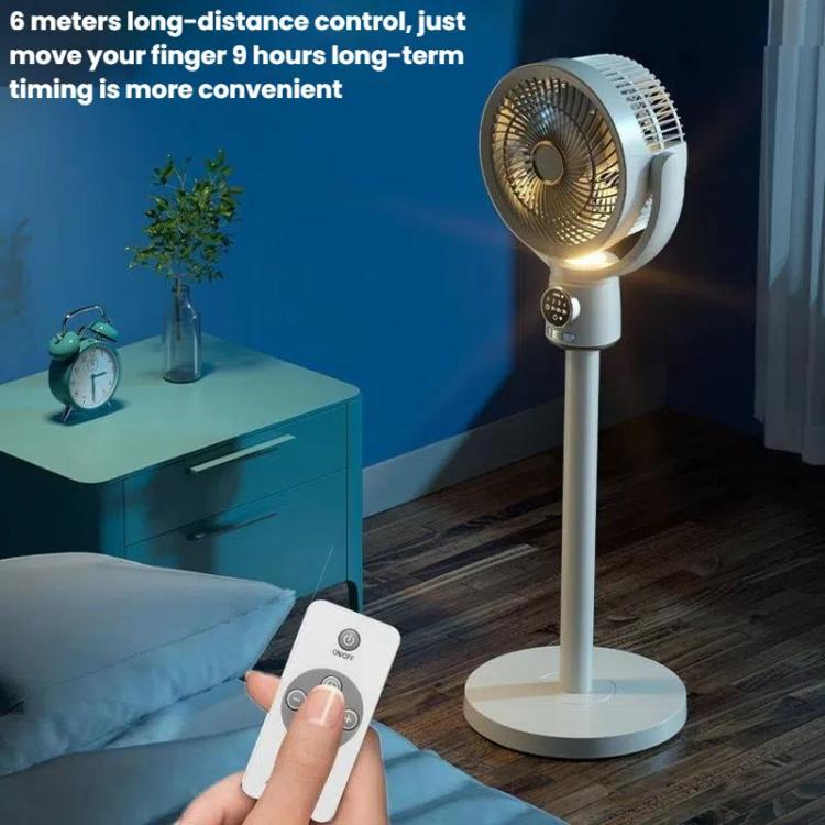 Home cooling solution: an adjustable portable fan with oscillating movement and remote.