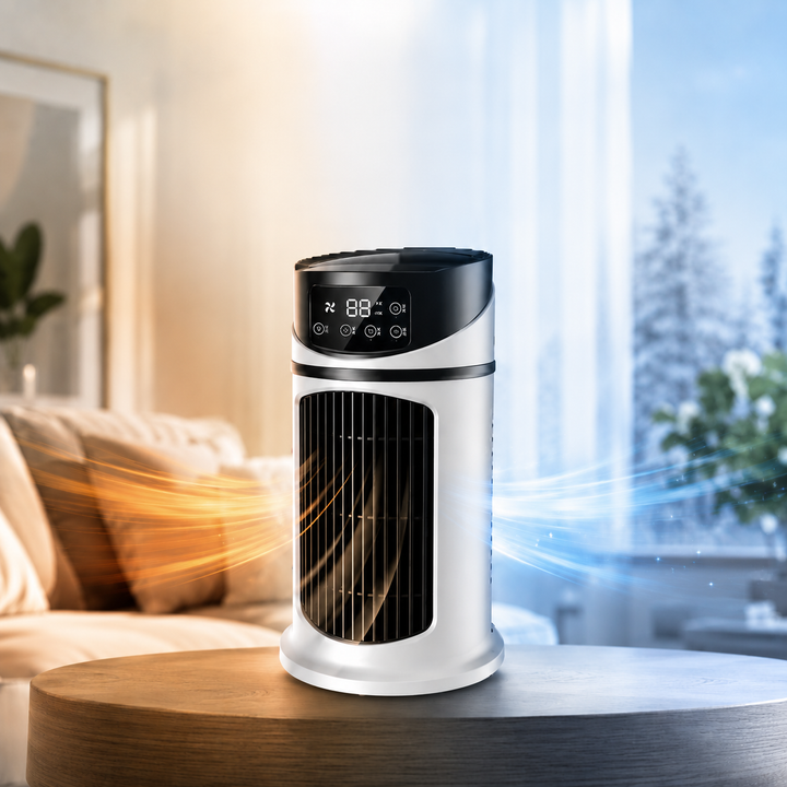 Portable room air conditioner, energy-efficient personal cooler for home comfort and small spaces.