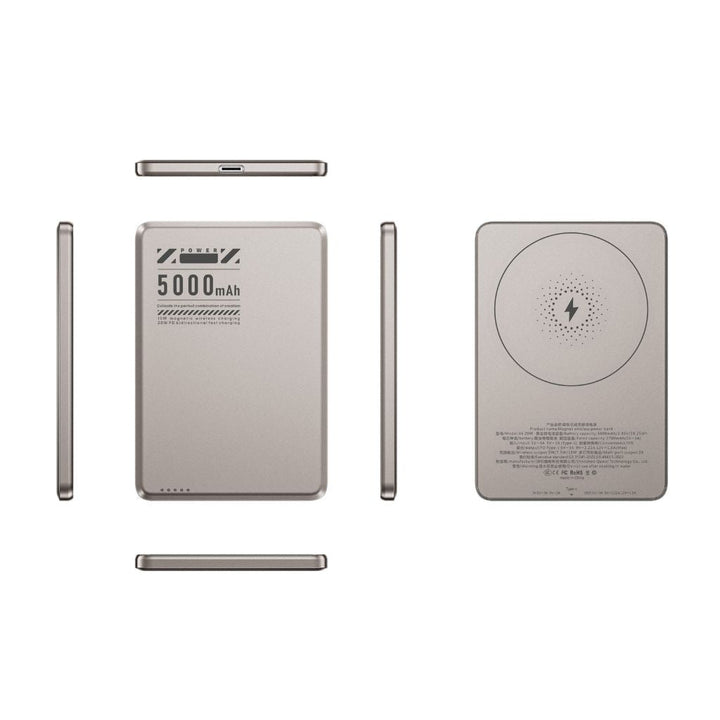 Ultra-slim wireless magnetic power bank, a cutting-edge tech gadget.