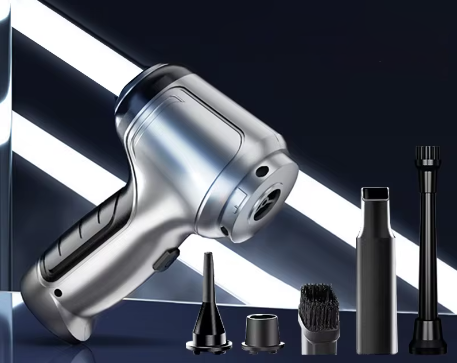 High-power cordless car vacuum cleaner, 95000Pa suction for deep vehicle cleaning & auto detailing.