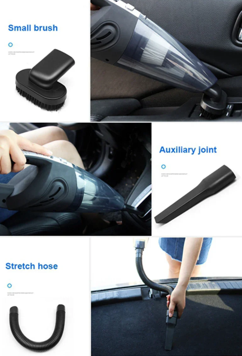 Portable dust buster: Powerful cordless cyclone vacuum for quick spills, car interiors & everyday messes.