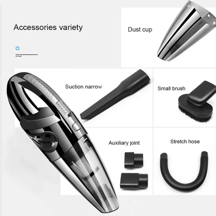 Efficient cordless cyclone vacuum cleaner with strong suction. Rechargeable, great for home, car & pet hair.