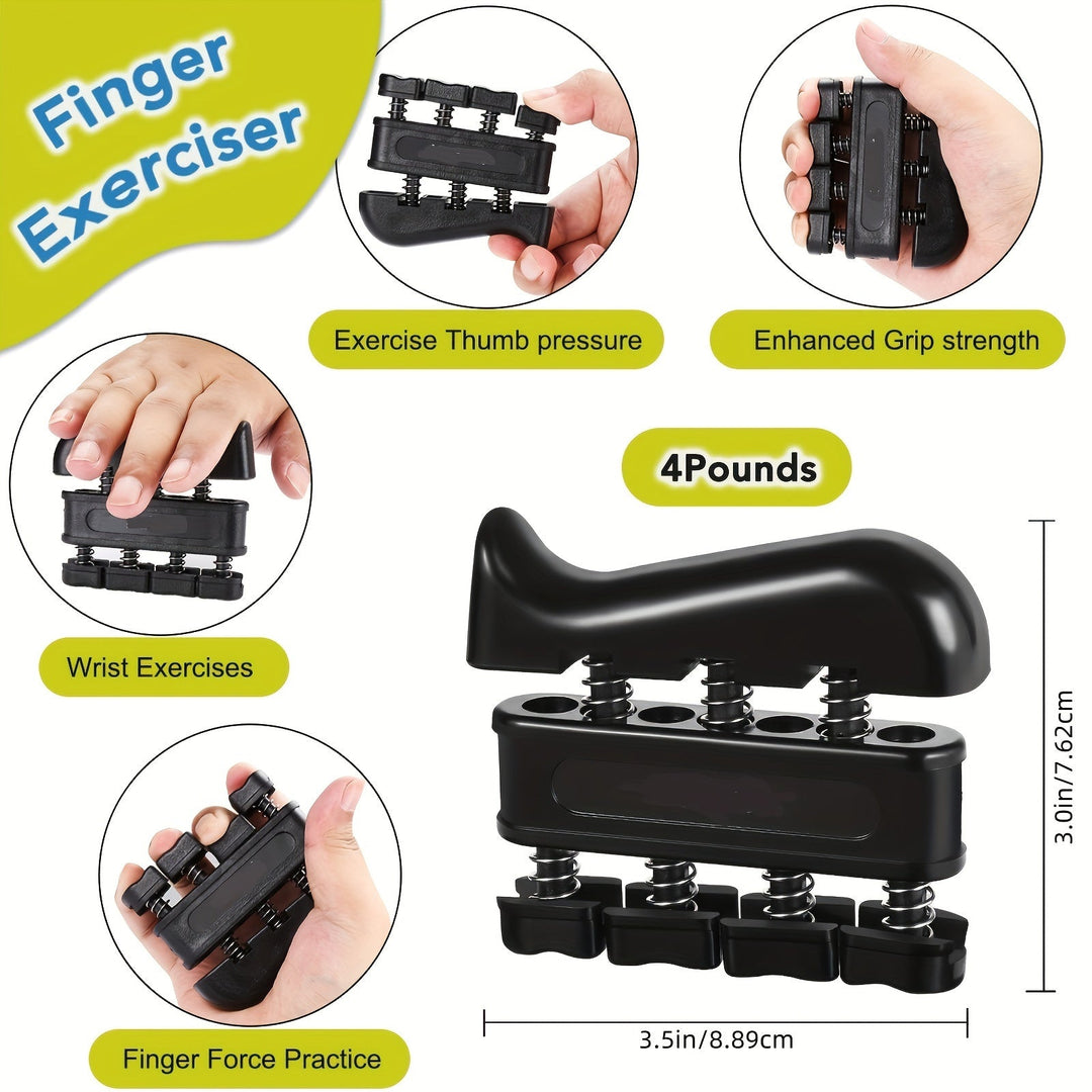 PowerGrip hand trainer set enhances grip, forearm & finger strength. A 5-in-1 fitness tool for muscle building & athletes.