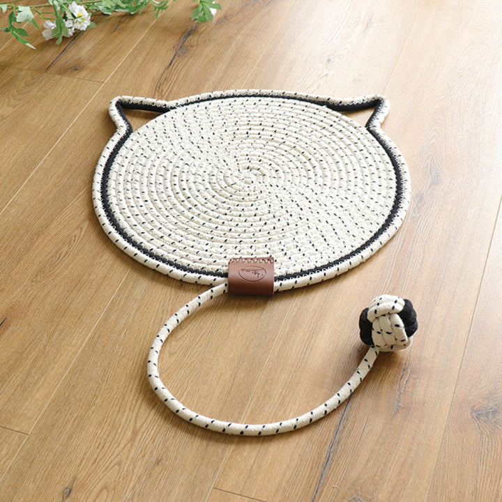 Non-slip cat scratching rug, ensuring stability during play