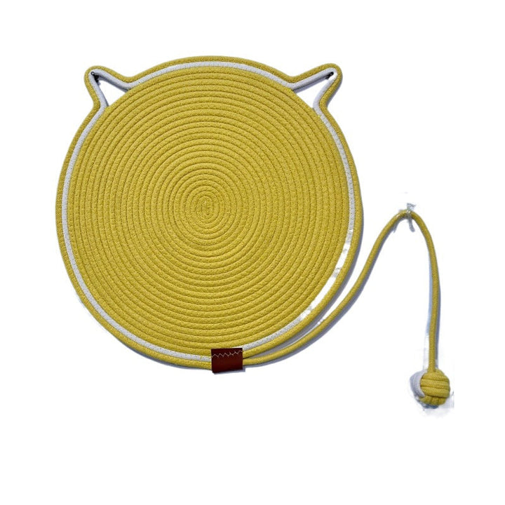 Natural sisal cat scratching rug, safe for furniture and claws
