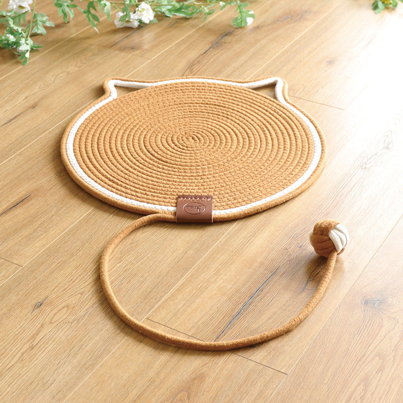 Heavy-duty cat scratching rug, built to withstand intense scratching