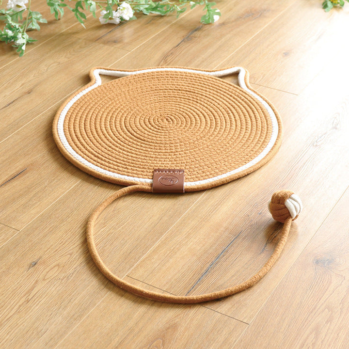 Heavy-duty cat scratching rug, built to withstand intense scratching