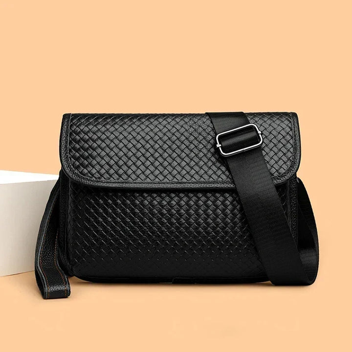 Premium genuine leather men's crossbody sling bag. Compact & stylish for everyday carry.