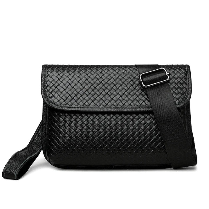Gift-ready: Men's premium genuine leather sling bag. Functional & fashionable everyday carry.