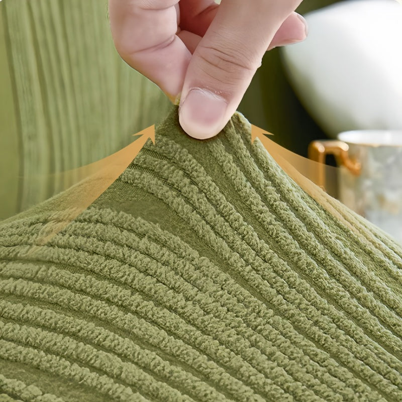 Premium quality jacquard stretch sofa cover, thick anti-scratch slipcover for luxurious home decor.