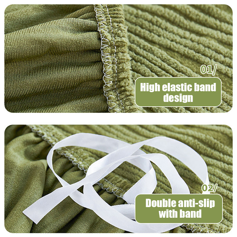 Elastic stretch jacquard sofa slipcover, thick anti-scratch couch cover for snug fit.