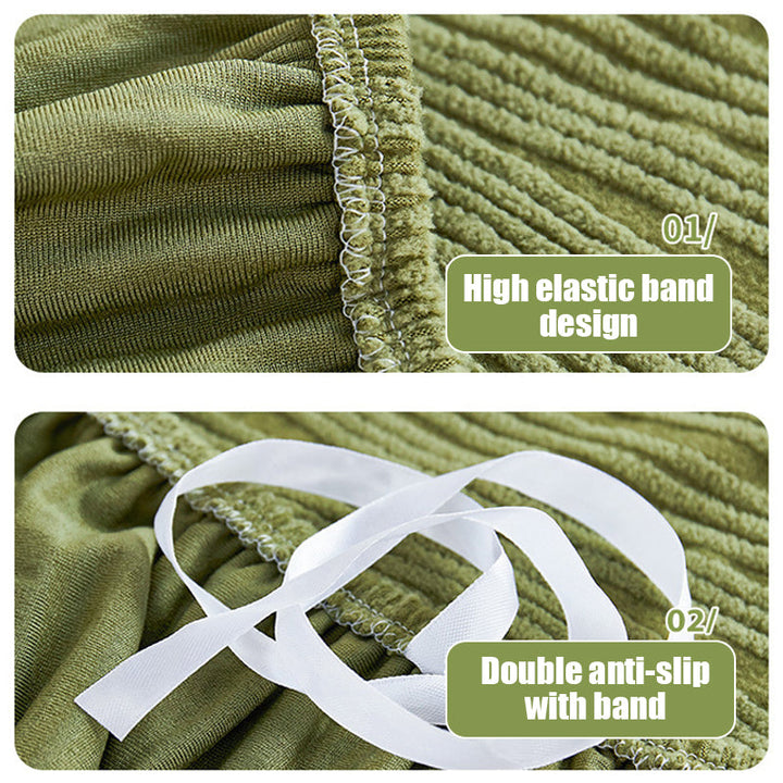 Elastic stretch jacquard sofa slipcover, thick anti-scratch couch cover for snug fit.