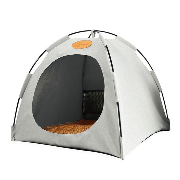 Easy-to-clean rattan cat shelter, a modern and functional addition to your home decor.