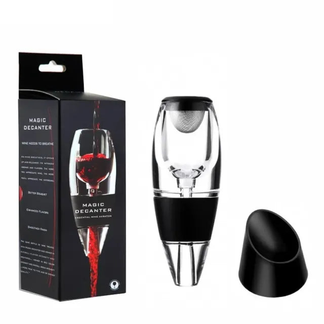 Premium wine aerator decanter for enhanced flavor & aroma. Essential wine accessory & gift for wine lovers.