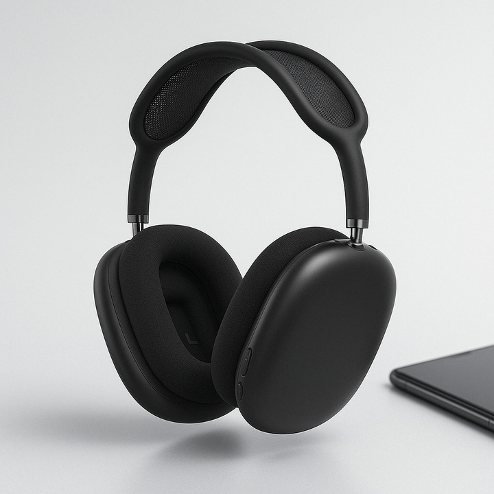 Comfortable over-ear Bluetooth headphones with advanced noise-cancelling technology for superior sound.