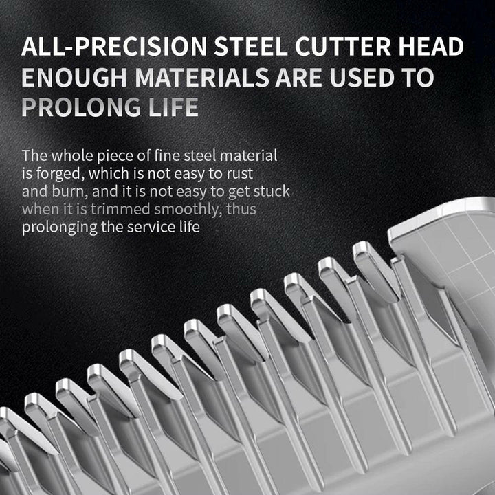 Versatile dog grooming kit: silent clippers, sharp scissors for professional & home use.