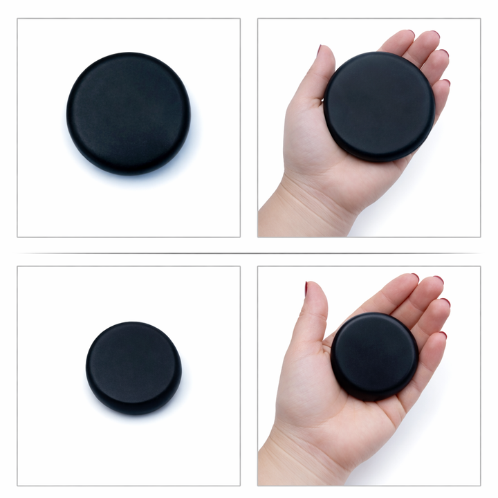 Therapeutic hot stone massage set with professional heater for muscle relaxation.