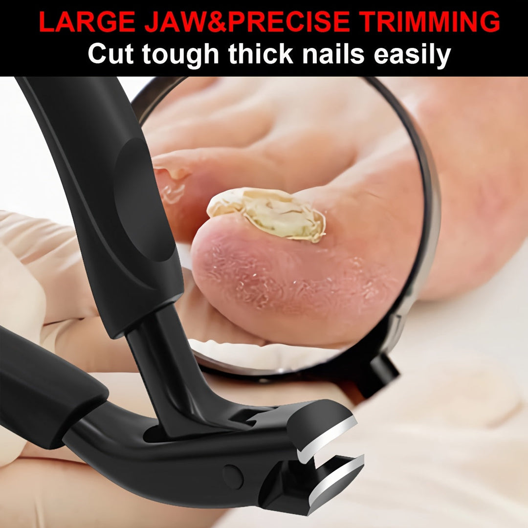 Ergonomic grip toenail clippers for comfortable, precise nail trimming