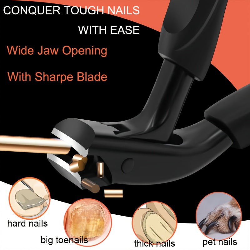 Durable toenail clippers, ideal for seniors with difficult-to-cut nails