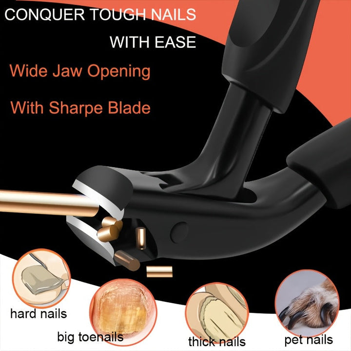 Durable toenail clippers, ideal for seniors with difficult-to-cut nails