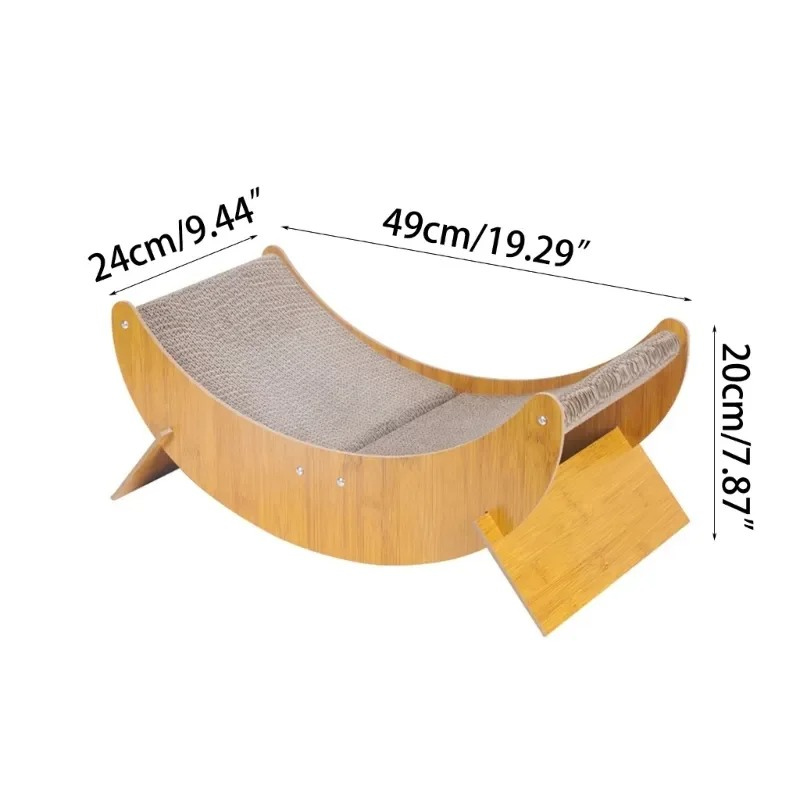 Stylish PurrLounge cat bed offering a comfortable lounge and durable scratching post for your feline friend.