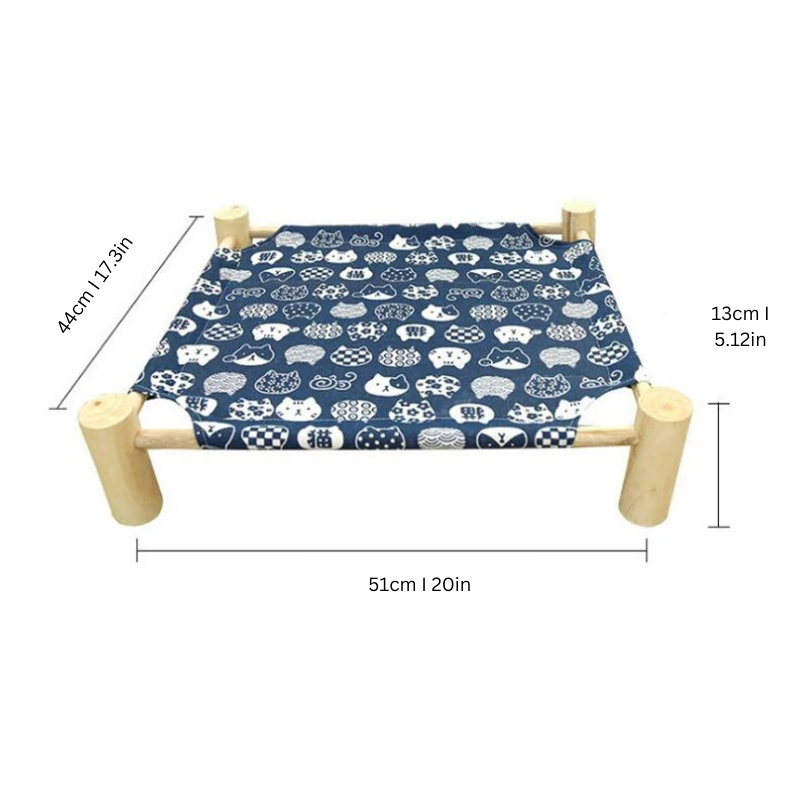 Washable cat lounge bed, perfect for indoor and outdoor use