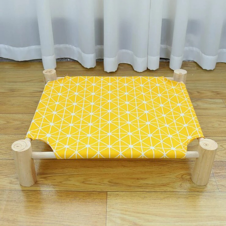 Elegant elevated cat bed, a must-have for modern pet owners