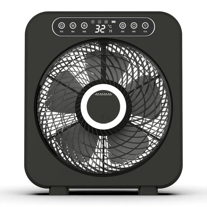 Adjustable quiet cooling fan, an essential home appliance for summer. Ensures comfortable air circulation.