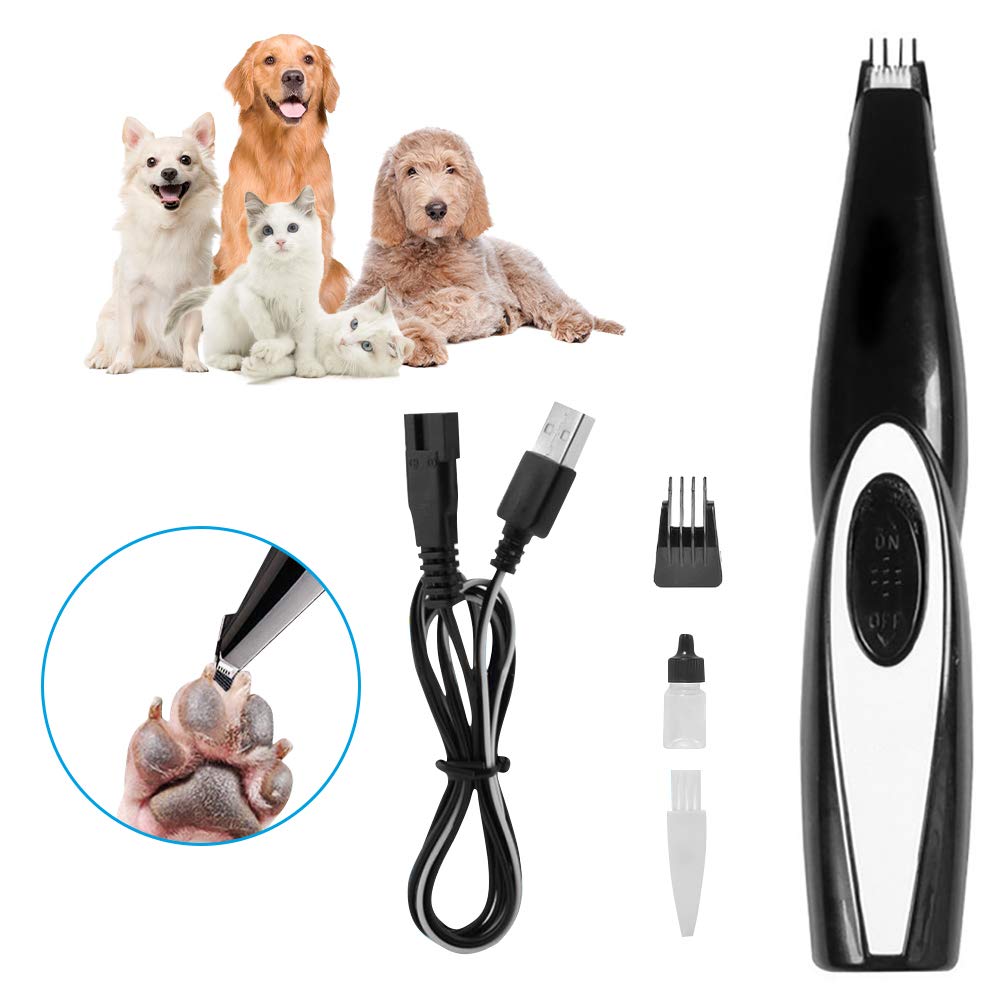 Quiet and safe mini pet trimmer for grooming sensitive areas, featuring a waterproof blade for dogs and cats.