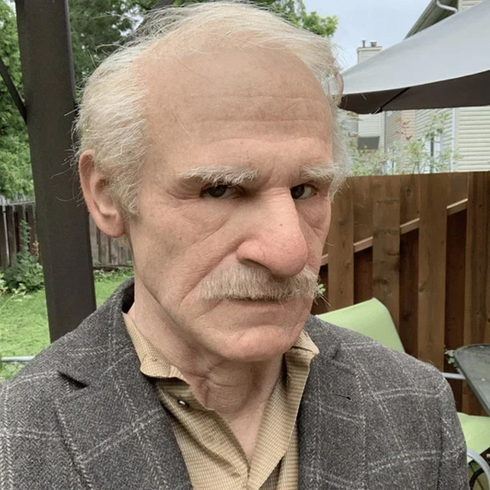 Realistic old man latex mask for Halloween costumes and parties