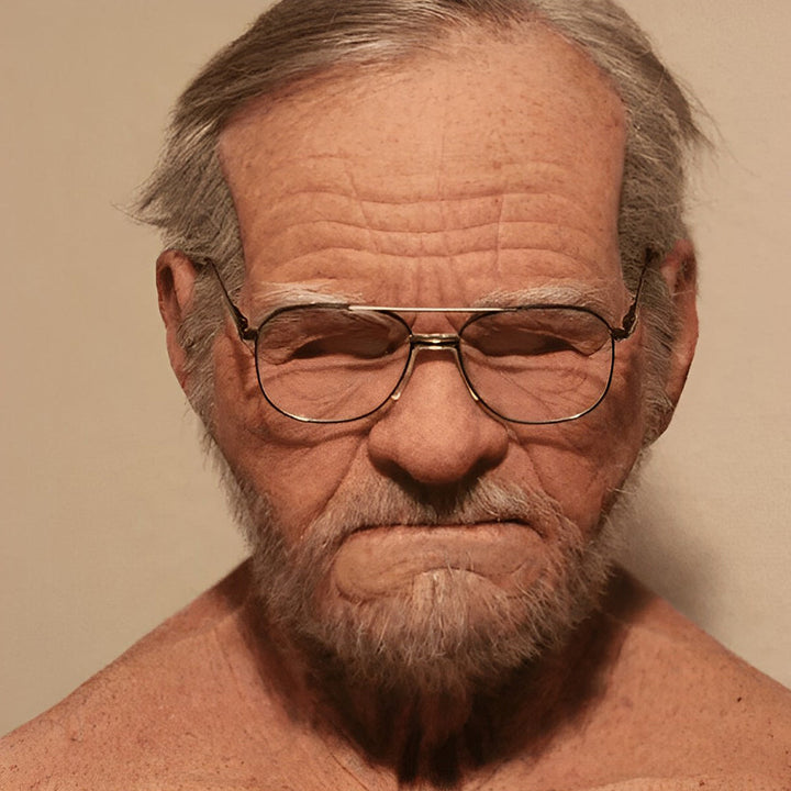Novelty old man mask, bring your character to life