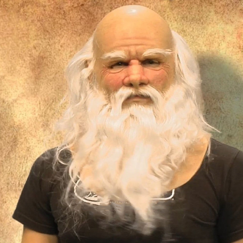 Authentic old man disguise mask, great for theatrical productions