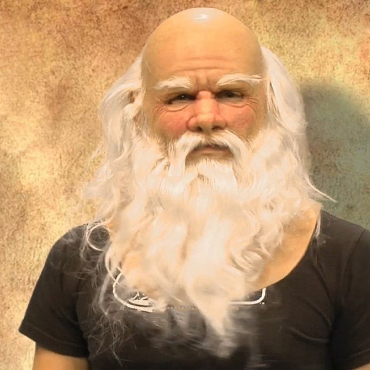 Authentic old man disguise mask, great for theatrical productions