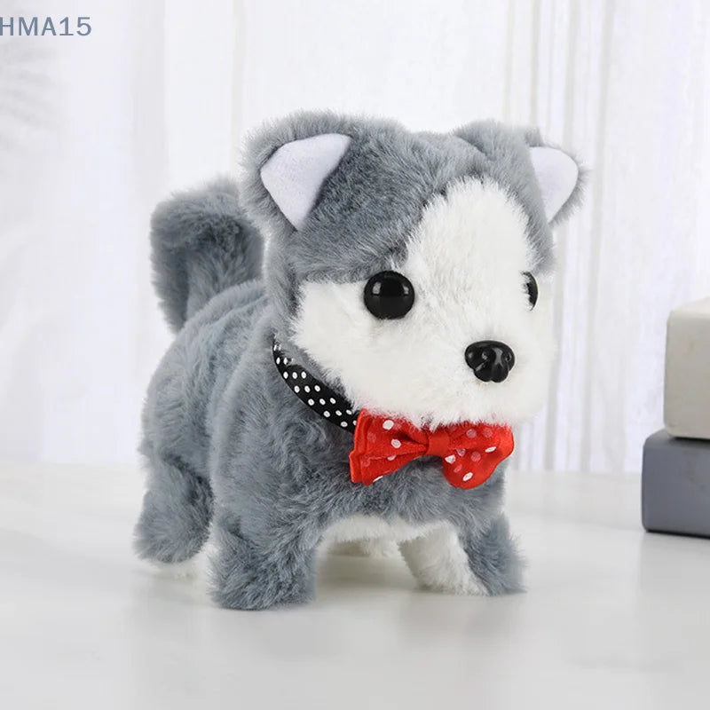 Children's interactive robotic puppy toy, a lifelike AI pet dog, ideal as a gift for playful kids.
