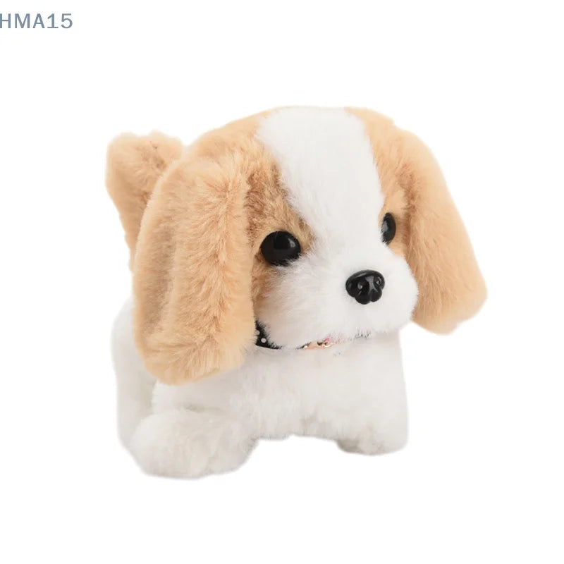 Kids' interactive robotic puppy, a realistic AI pet dog companion that walks and barks, great fun.