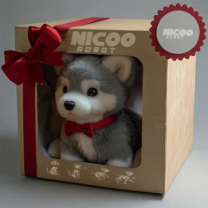 Electronic robotic puppy pet toy for kids, an interactive AI dog that walks & barks, a perfect children's gift.