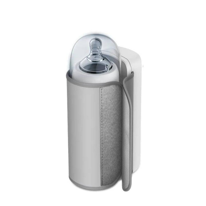 On-the-go baby essentials: rechargeable portable bottle warmer with precise digital temperature control.