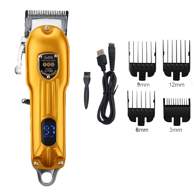 Smooth and precise pet hair clippers, metal body, rechargeable grooming tool