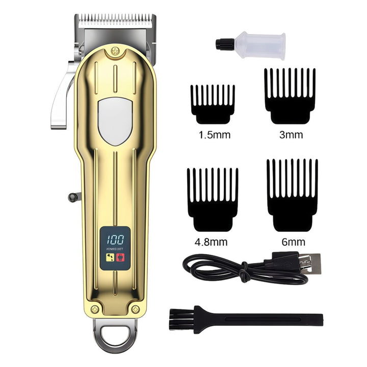 Professional groomer's choice: rechargeable pet clippers with metal finish