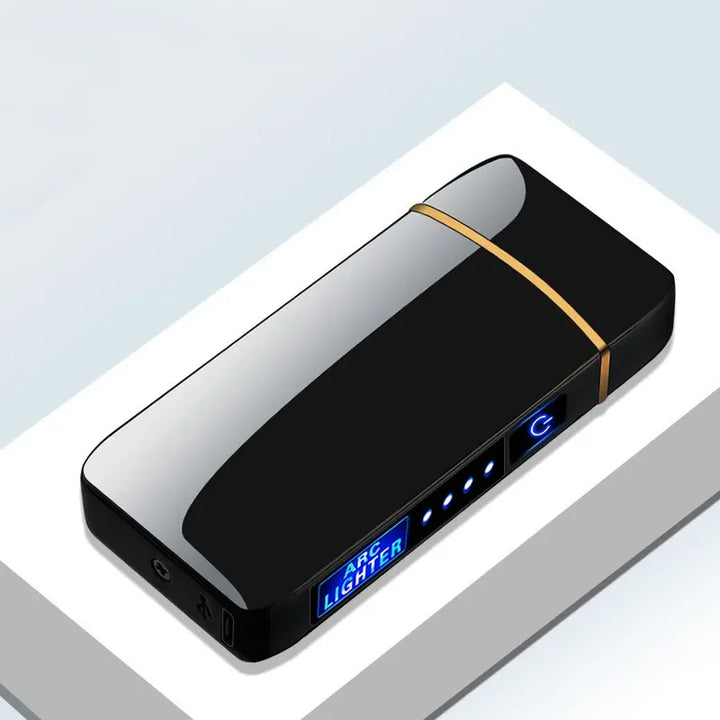 Rechargeable USB plasma lighter with dual arc ignition
