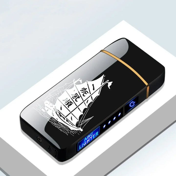 Sleek design USB lighter, windproof and rechargeable