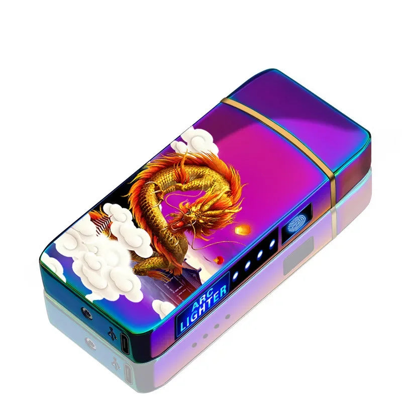 Compact and windproof plasma lighter with USB charging